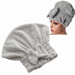 Ręcznik turban do włosów szybkoschnący z kokardką