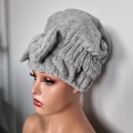 Ręcznik turban do włosów szybkoschnący z kokardką - zdjęcie 4