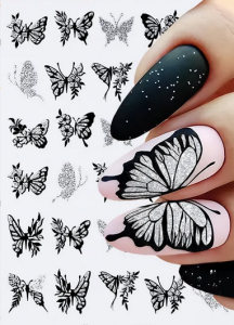 Naklejki Na Paznokcie Motyle Samoprzylepne