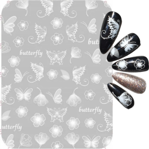 Naklejki Na Paznokcie Motyle Samoprzylepne