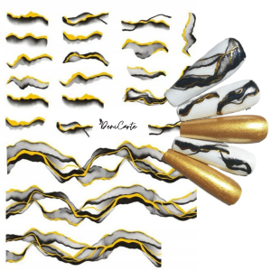 Naklejki Na Paznokcie Marmur Samoprzylepne