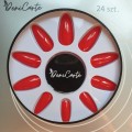 Tipsy ALMOND Red Classic z klejem 3254 - 24 szt. - zdjęcie 2