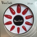 Tipsy ALMOND Red 6659 - czerwone, 24 szt. - zdjęcie 2