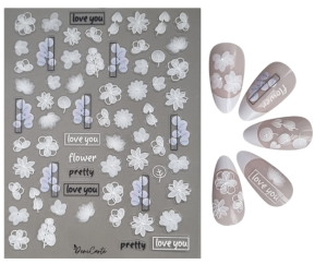 Naklejki Na Paznokcie Wiosenne Samoprzylepne 5D