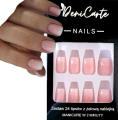 Tipsy samoprzylepne square ombre baby boomer - 24 szt. - zdjęcie 3