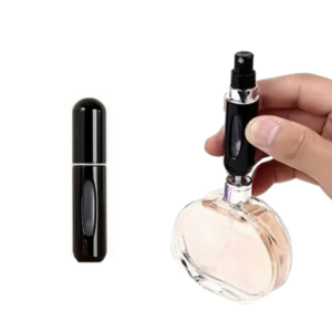 Atomizer do perfum podróżny z rozpylaczem 5 ml - czarny