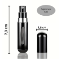 Atomizer do perfum podróżny z rozpylaczem 5 ml - czarny - zdjęcie 5