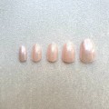 Tipsy OVAL krótkie Glitter - różowe błyszczące, 24 szt. - zdjęcie 4