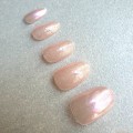 Tipsy OVAL krótkie Glitter - różowe błyszczące, 24 szt. - zdjęcie 5