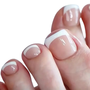 Tipsy do stóp White French krótkie 9911 - 24 szt.