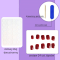 Tipsy SQUARE czerwone samoprzylepne 9454 - 24 szt. - zdjęcie 10
