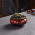 Kadzielnica ceramiczna z pokrywką - czerwona - zdjęcie 5