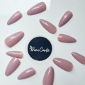 Tipsy ALMOND nude beżowe z klejem - 24 szt. - zdjęcie 4