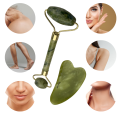 Roller jadeitowy zielony z płytką Gua Sha - zdjęcie 3
