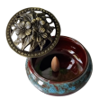 Kadzielnica ceramiczna z pokrywką - niebieska - zdjęcie 12