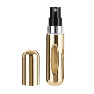 Atomizer do perfum podróżny z rozpylaczem 5 ml - złoty