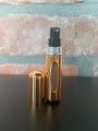Atomizer do perfum podróżny z rozpylaczem 5 ml - złoty - zdjęcie 4