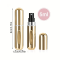 Atomizer do perfum podróżny z rozpylaczem 5 ml - złoty - zdjęcie 6