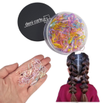 Gumki silikonowe recepturki do warkoczyków kolorowe