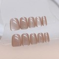 Tipsy SQUARE Cat Eye nude - 24 szt. - zdjęcie 7