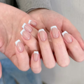 Tipsy SQUARE Classic French biało-nude 7356 - 24 szt. - zdjęcie 3