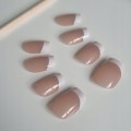 Tipsy SQUARE Classic French biało-nude 7356 - 24 szt. - zdjęcie 6