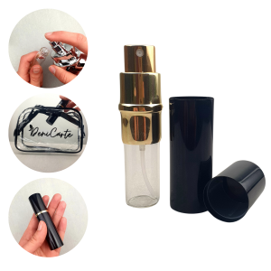  Atomizer podróżny butelka z rozpylaczem do perfum 10 ml Czarny