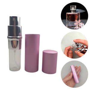 Atomizer do perfum podróżny z rozpylaczem 10 ml - różowy