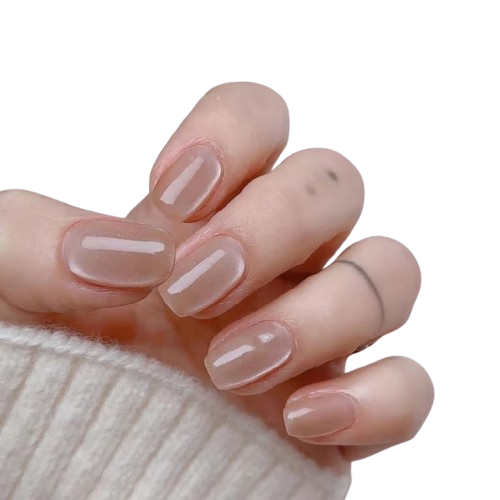 Tipsy SQUARE Cat Eye nude - 24 szt. Deni Carte