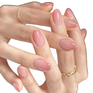 Tipsy OVAL Ombre nude - 24 szt.