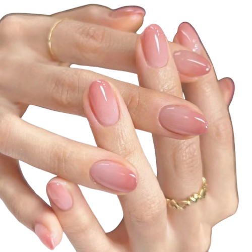 Tipsy OVAL Ombre nude - 24 szt. Deni Carte