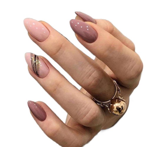 Tipsy Shiny Line Gold - 24 szt. Deni Carte