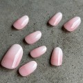 Tipsy OVAL Ombre różowe - Pink, 24 szt. - zdjęcie 4