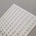 Cyrkonie samoprzylepne na twarz - srebrne okrągłe, duże - zdjęcie 3