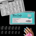 Tipsy Flexible SQUARE krótkie soft gel - bezbarwne, 120 szt. - zdjęcie 4