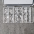 Tipsy Flexible SQUARE krótkie soft gel - bezbarwne, 120 szt. - zdjęcie 3