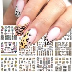Naklejki Na Paznokcie Wodne Do Zdobień Panterka Zebra