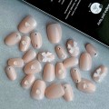 Tipsy OVAL jasnoróżowe z kokardkami 5D 7615 - 24 szt. - zdjęcie 10