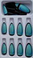 Tipsy ALMOND niebieskie matowe Blue Lagoon 7622 - 24 szt. - zdjęcie 3