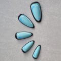 Tipsy ALMOND niebieskie matowe Blue Lagoon 7622 - 24 szt. - zdjęcie 6