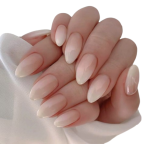 Tipsy ALMOND Ombre biało-różowe 7639 - 24 szt.