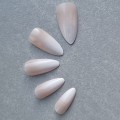 Tipsy ALMOND Ombre biało-różowe 7639 - 24 szt. - zdjęcie 3