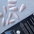 Tipsy ALMOND Ombre biało-różowe 7639 - 24 szt. - zdjęcie 8