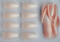 Tipsy ALMOND Ombre biało-różowe 7639 - 24 szt. - zdjęcie 9