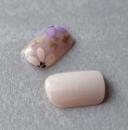 Tipsy SQUARE krótkie nude Purple Flower 7653 - 24 szt. - zdjęcie 5