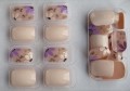 Tipsy SQUARE krótkie nude Purple Flower 7653 - 24 szt. - zdjęcie 10