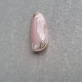 Tipsy OVAL nude z białymi kwiatami Gold Decor 7684 - 24 szt. - zdjęcie 4