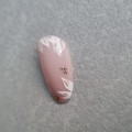 Tipsy OVAL nude z białymi kwiatami Gold Decor 7684 - 24 szt. - zdjęcie 5