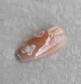 Tipsy COFFIN Aura White Butterfly 3D z perełkami 7714 - 24 szt. - zdjęcie 9