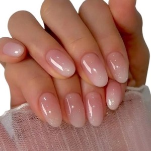 Tipsy OVAL Ombre różowe Baby Boomer 7776 - 24 szt.